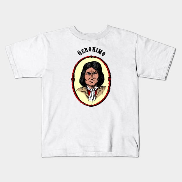 Geronimo Kids T-Shirt by FieryWolf